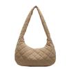 Bolso Romboidal de Estilo Francés a la Moda de Alta Gama Primavera 2025 Bolso Simple de Axila de Gran Capacidad Bolso de Hombro Cruzado a la Moda