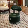 Silla Pequeña con Respaldo para Uso en Casa, Taburete Pequeño de Madera Maciza, Taburete Bajo Móvil con Ruedas Giratorias, Taburete Pequeño para Sala de Estar, Banco Pequeño para Cambiar Zapatos de Niños