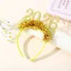 Diadema Navideña 2026 Diadema de Tira de Color Navideño Venta Caliente Transfronteriza Decoración de Diadema Navideña 2026