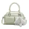 Estilo Coreano Explosivo Primavera y Verano Dopamina Simple Portátil Bolso Boston Nicho Casual Estilo Occidental Commuter Bolso Cruzado para Mujer