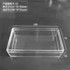 Caja de embalaje de plástico transparente rectangular, caja de plástico pequeña, caja de embalaje de plástico, caja transparente de cristal, caja de inyección de PS