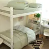 2026 Nuevo Algodón Puro Algodón Lavado Bordado Cama Individual Dormitorio Estudiantil Litera Juego de Tres o Cuatro Piezas