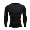 Ropa Base de Manga Larga Ajustada de Secado Rápido Transpirable para Hombre Ropa de Entrenamiento de Secado Rápido Mallas para Gimnasio Ropa Base de Baloncesto