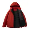Chaqueta de Algodón Ligera con Capucha para Hombre para Invierno, Parka para Exteriores con Algodón Añadido, Abrigo de Algodón para Hombre, Estilo Pareja