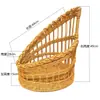 Cesta para Churros de Mimbre Sintético al por Mayor Bolsa para Pan Francés Cesta de Almacenamiento para Baguette Exhibidor de Baguettes para Hornear