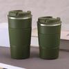Taza de acero inoxidable con aislamiento al vacío, cubierta de cuero de tercera generación, taza de café, vaso para coche, regalo de empresa, taza para oficina, venta al por mayor