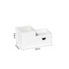 Grande capacidade porta-caneta caixa de armazenamento gaveta desktop office pen box multi-funcional integrado rack armazenamento estante armazenamento