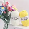 Bola de Lã de Algodão Leite Colorida Infantil Fofa para Bebê Iniciante Tricô Cachecol Material de Boneca Arte de Tricô à Mão DIY