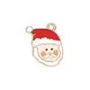 Accesorios de Joyería de Aceite de Gota Navideña DIY Colgantes Árbol de Navidad Papá Noel Muñeco de Nieve Reno Making Pulseras Collares