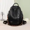 Mochila retro de cuero suave 2026 transfronteriza, gran capacidad, versátil, moderna y adecuada para viajes y escuela