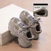 Tênis Esportivos para Meninas 2025 Primavera & Outono Novos Sapatos para Meninos Sapatos de Papai Infantis Malha Respirável Casual Tênis de Corrida