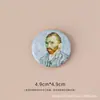 Pintura al óleo maestra de Van Gogh Paisaje de girasoles broche insignia de personalidad pin insignia decoración de bolsa Medalla creativa