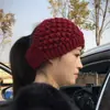 Diadema de Punto para Mujer, Accesorio para la Cabeza Coreano de Uso Diario, Sombrero de Lana de Ala Ancha para Otoño e Invierno, Calentador para Exteriores, Color Piña