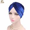 Novo Chapéu Turbante Elástico de Veludo Chapéu Torcido Cruzado Chapéu de Quimioterapia Ebaytjm-263 Disponível em Várias Cores
