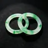 Pulsera de Cuarcita Jade Flor Verde Natural Hielo Húmedo Translúcido Brazalete Redondo Fresco y Elegante Regalo para Mujer Pulsera de Jade