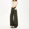 Calça Jeans Wide Leg da Moda, Confortável, de Cintura Alta, Versátil, com Design Único que Valoriza a Silhueta, Emagrece, Controla a Barriga e é do Comprimento do Chão