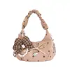 Bolso de Mano con Lazo de Lunares para Mujer 2026 Nuevo de Moda Tendencia Bolso Nube Fruncido Otoño Invierno Bolso Cruzado con Cadena