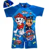 Trajes de baño para niños para niños al por mayor Lindos trajes de baño de una pieza de dibujos animados para niños pequeños y medianos de manga corta para la playa Protección solar Trajes de baño para niños