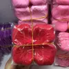 Simulação rosa pétalas falsas decoração de quarto de casamento aniversário dia dos namorados proposta para expressar romântico layout de hotel espalhar à mão