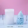 Molde de Silicona para Velas Enanas Serie Navideña Adornos Manualidades Molde de Yeso DIY Horneado Molde para Pastel