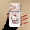 Funda de Teléfono Rosa Claro con Lazo y Temática de Gato para Apple 17 Pro Max, Diseño de Alta Gama para Niñas, Compatible con 16/15/14