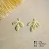 Nuevo Colgante de Hoja de Monstera Verde Fresco de Aleación DIY Pulsera Llavero Decoración Accesorio Materiales