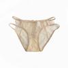 Noche persistente ~ Ropa interior sexy de encaje japonés para niñas, malla pura transparente hueca de talle bajo para damas