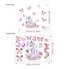 Adesivo de PVC Fosco Borboleta Colorida ao Redor de Cavalo Branco CH81372 Adesivo de Parede Autoadesivo Decorativo para Sala de Estar Quarto Transfronteiriço