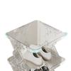 Zapatero de Doble Capa, Soporte para Zapatos, Portazapatos Integrado, Zapatero, Estante para Guardar Zapatos, Duradero y Resistente