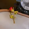 [Liquidación] Broche de flor de pavo real con diamantes de comercio exterior europeo y americano, pines de gatito bailando, accesorios para ropa de hombre y mujer