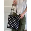 Bolso de Hombro Retro de Lunares de Doble Cara Nuevo de Verano, Estilo Francés de Nicho Versátil Perezoso para el Viaje Diario del Estudiante, Bolso de Axila