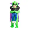 Fantasia inflável de alienígena para Halloween, fantasia de mascote engraçada para desfiles de feriado, cosplay colorido