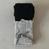 Leggings de Algodão Outono 2026 para Meninas, Meias em Camadas, Calças Cropped Patchwork para Roupa Externa, Atacado Tendência