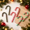 Decoraciones de bastón de caramelo de plástico navideño transfronterizas, adornos para árbol de Navidad, decoraciones para fiesta de Navidad en casa al por mayor