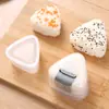 Molde para bolas de arroz triangulares juego comercial DIY para niños molde para sushi de arroz con alga marina herramientas para hornear al por mayor