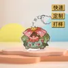 Pingente de Chaveiro Acrílico de Anime One Piece Estudante Campus Pequeno Pingente Mochila Escolar Pequeno Pingente Ins Estilo Preppy