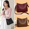 Bolso Nuevo de Comercio Exterior para Mujer de Mediana Edad, Bolso de Hombro Retro Versátil Elegante de Color Sólido, Bolso Cruzado de Mamá de Moda con Textura Venta al por Mayor