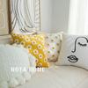 Almohada de Bola de Pelusa Estilo Escandinavo Ins Popular de Internet Funda de Almohada con Relleno Cojín para Sofá de Sala de Estar Almohada para Habitación de Muestra