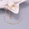 Tobillera de hueso de serpiente para mujer 2024 nueva de moda 18K oro de alta calidad sexy alargada cadena de tobillo de acero de titanio tobillera que no se decolora