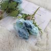 Buquê de seis cabeças de buquê de simulação de peônia pequena flor decoração de mesa fabricantes atacado decoração para casa flores de seda estilo nórdico