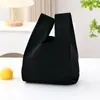 Bolsa de Regalo de Mano de Color Sólido Bolsa de Regalo para Dulces Bolsa Tejida Simple Bolsa Ins Bolso Explosivo Bolsa Tejida Versátil