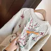 Atmósfera Festiva, Diseño Elegante, Suéter Navideño de Punto Grueso para Mujer, Nueva Colección de Punto Otoño e Invierno S1225D
