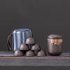 Juego de té de viaje de arena morada de alta calidad, portátil, para exteriores, para invitados rápidos, una tetera de seis tazas, regalo conmemorativo para negocios y vacaciones, venta al por mayor