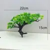 Sala de Estar Artificial Individual Pino de Bienvenida Plantas Verdes Falsas Pino Tuya Pino en Maceta Rocalla Paisajismo Arreglo Floral Adornos Pequeños Decorativos