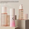 Garrafa de prensa de emulsão de parede espessa PETG 50ml Garrafas cosméticas portáteis Garrafa de essência de fundo quadrado avançada de 100ml