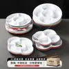 Plato de Melamina Xiangyuan con Múltiples Compartimentos para Catering Comercial, Plato Especial para Sashimi, Bandeja para Alimentos Estofados, Presentación Artística de Plato para Comer