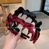Diadema de Velvete con Lazo Elegante de Caña Alta, Accesorio de Moda Elegante de Alta Gama para el Uso Diario