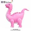Novo desenho animado 3D fosco estéreo crocodilo aniversário dinossauro arco-íris cavalo bebê festa de aniversário balão de filme de alumínio
