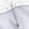 Haste de Metal com Contas DIY Bala Cônica Pistola Haste Cinza Galvanizada Pendente Pequeno de Presente Chaveiro