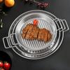 Chapa para Churrasco ao Ar Livre Chapa para Churrasco Panela para Churrasco Coreano Acampamento Doméstico Aço Inoxidável Fogão de Indução Uso Duplo Panela para Churrasco Coreano